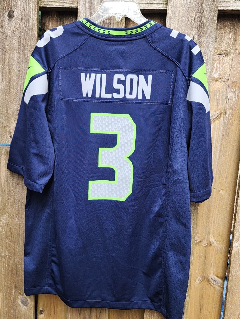 EUC Seahawks Authentic Men's L Nike Jersey Wilson #3 Seattle - Picture 7 of 16
